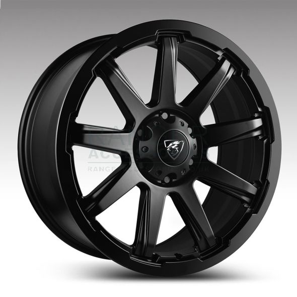 Set of 4 Predator Hurricane 18" Alloy Wheels - Satin Black
