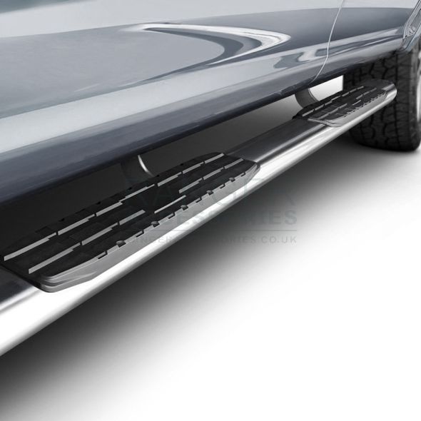 Ford Ranger 2012-2022 Stainless Steel Side Bars with Steps