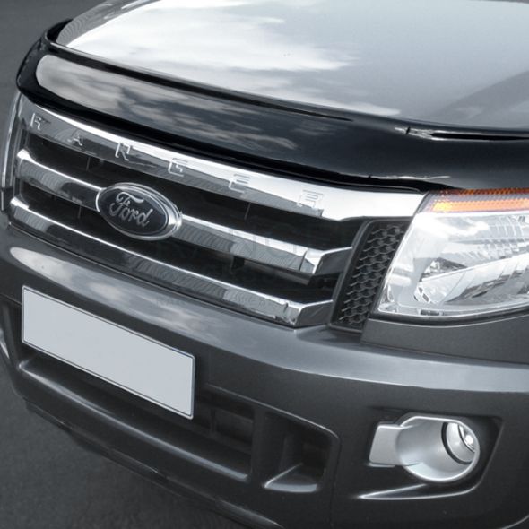 Ford Ranger 2012-2016 Dark Smoke Bonnet Protector