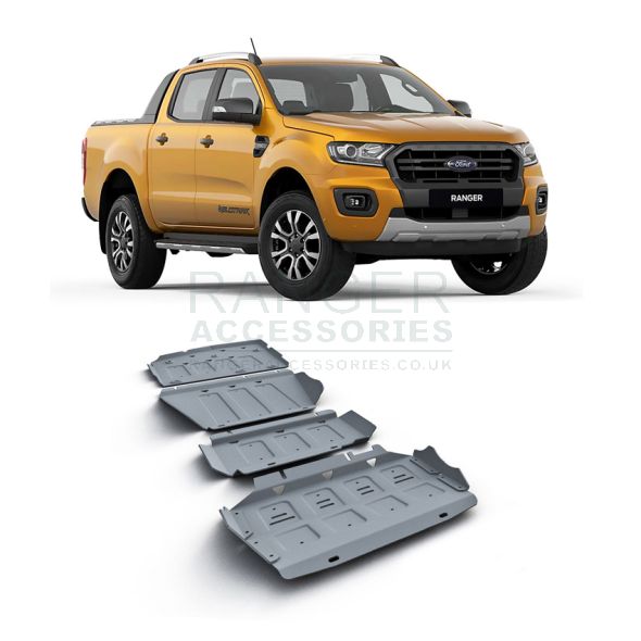 Ford Ranger 2019-2022 4mm Alloy Under Body Protection Kit