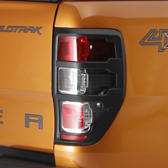 Ford Ranger 2016-2022 Matt Black Rear Light Covers