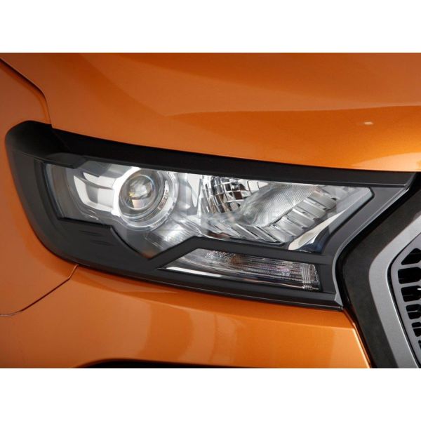 Ford Ranger 2016-2019 Black Headlight Covers