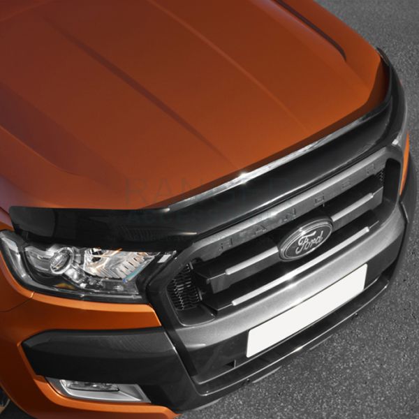 Ford Ranger Dark Smoke Bonnet Guard