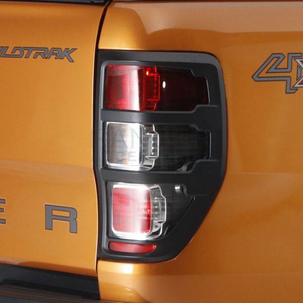 Ford Ranger 2016-2022 Matt Black Rear Light Covers
